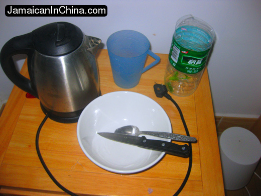 cooking in China, vegan in china, coffeepot cookbook