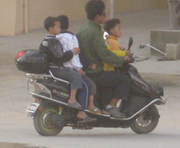 moped for five on Hainan