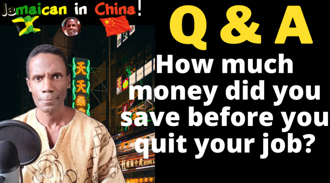 Q&A: How much money did you save before you quit your job?